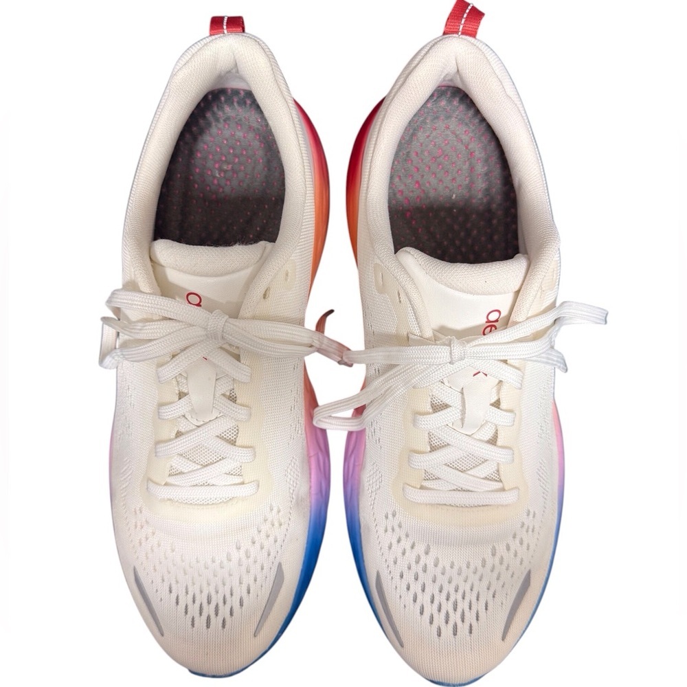 Aetrex Danika Women's Sneakers Ombré white/rainbow Sneakers Size-US 10/EU 41 EUC - Picture 6 of 13